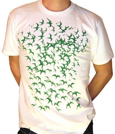 This "Oiseaux" limited edition organic t-shirt goes for $58.